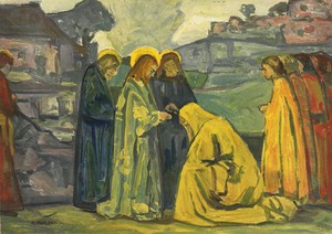 Christ and the Canaanite Woman by Adolf Hölzel, before 1926