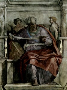 The Prophet Joel by Michelangelo, 1508–1512
