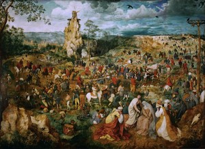The Procession to Calvary by Pieter Bruegel the Elder, 1564