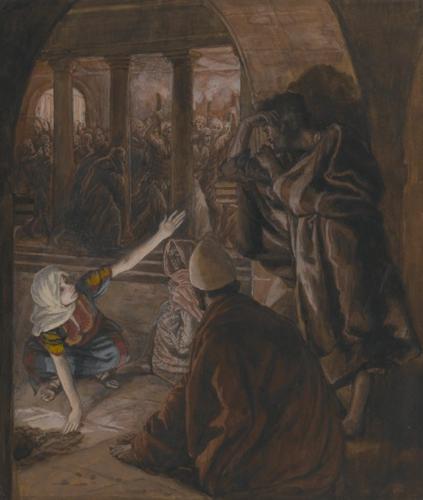 The Third Denial of Peter. Jesus' Look of Reproach by James Tissot