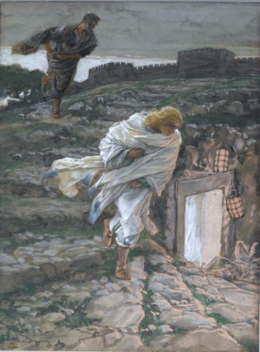Saint Peter and Saint John Run to the Sepulchre by James Tissot, 1886–1894