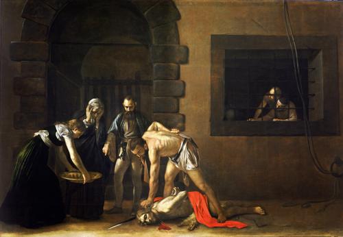 The Beheading of Saint John the Baptist by Caravaggio, 1608