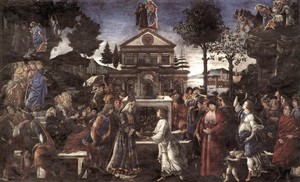 The Three Temptations of Christ by Sandro Botticelli, 1481–1482