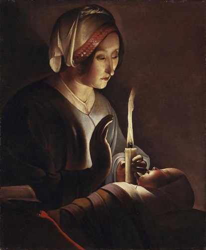 Saint Anne with the Infant Jesus by Georges de La Tour, c. 1645–50