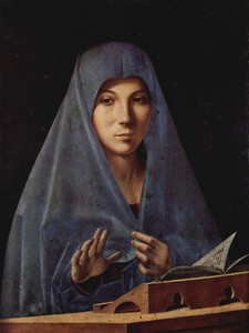 Virgin Annunciate by Antonello da Messina, c. 1475