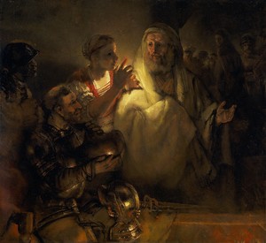 The Denial of St Peter by Rembrandt