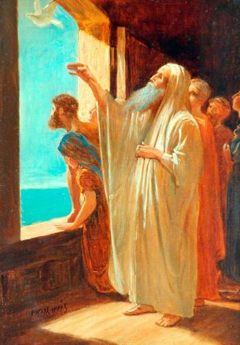 Noah Sending for the Dove by Philip Richard Morris