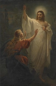 Easter morning (Noli me tangere) by Bernhard Plockhorst, 1880