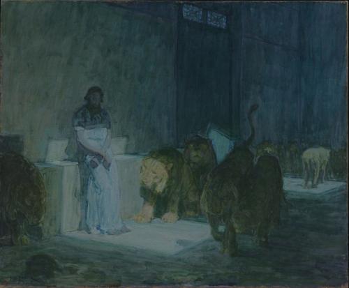 Daniel in the Lions' Den by Henry Ossawa Tanner, 1907–1918