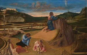 The Agony in the Garden by Giovanni Bellini, about 1458–60