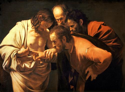 The Incredulity of Saint Thomas by Caravaggio, 1601–1602
