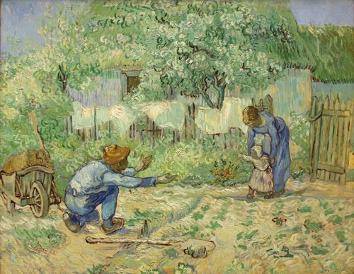 First Steps, after Millet by Vincent van Gogh, 1890