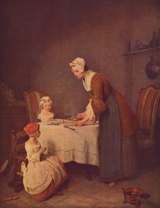 Saying Grace by Jean-Baptiste-Siméon Chardin, 1744