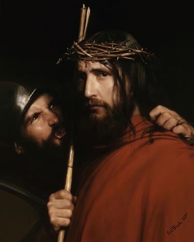The Mocking of Christ by Carl Bloch, 1880
