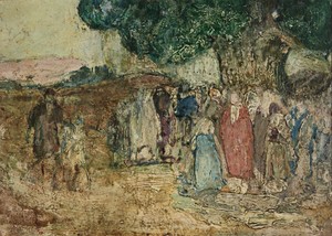 He Healed the Sick #11 by Henry Ossawa Tanner, c. 1930