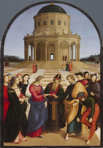 Marriage of the Virgin by Raphael, 1504