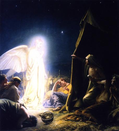 The Annunciation to the Shepherds by Carl Bloch, 1879