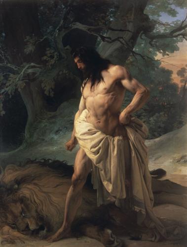 Samson and the Dead Lion by Francesco Hayez, 1842