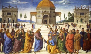 Handing over of the Keys by Pietro Perugino