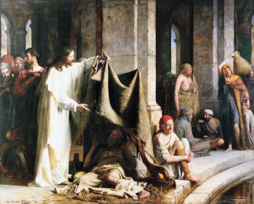 Christ Healing the Sick at Bethesda by Carl Bloch, 1883