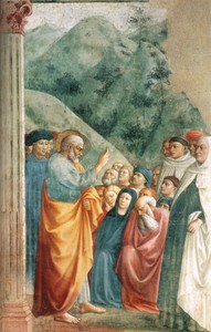 Saint Peter Preaching by Masolino