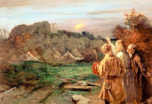 The Road to Emmaus by Fritz von Uhde, 1897