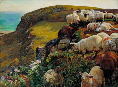 Strayed Sheep by William Holman Hunt, 1852