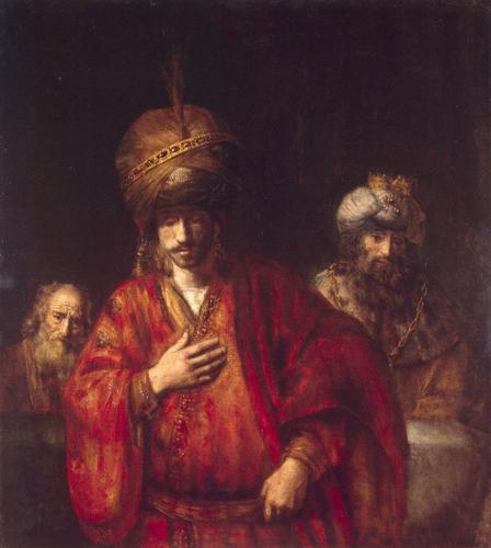 David and Uriah by Rembrandt, c. 1665