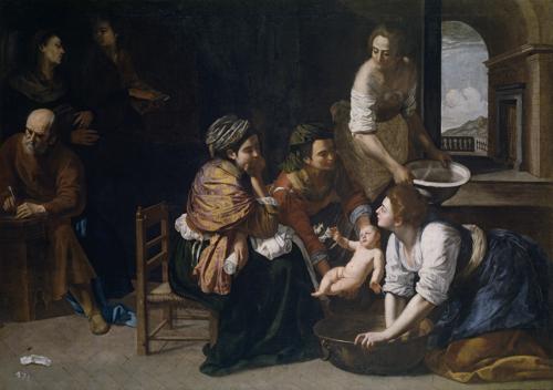 The Birth of Saint John the Baptist by Artemisia Gentileschi, c. 1635