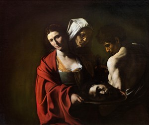 Salome with the Head of John the Baptist by Caravaggio, c. 1607