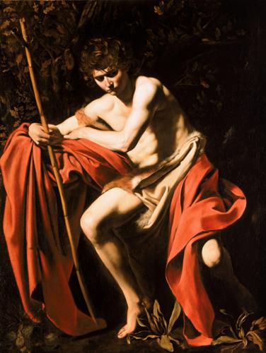 Saint John the Baptist in the Wilderness by Caravaggio, 1604