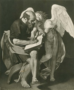 Saint Matthew and the Angel (first version) by Caravaggio, c. 1599–1602
