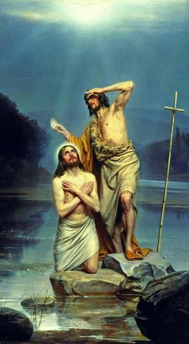 The Baptism of Christ by Carl Bloch, 1870