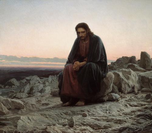 Christ in the Wilderness by Ivan Kramskoi, 1872