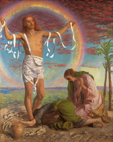 Christ and the Two Marys by William Holman Hunt