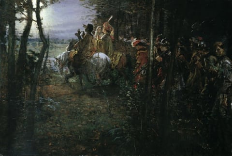 The Three Kings See the Star by Fritz von Uhde