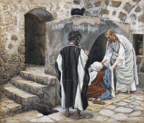 James Tissot, The Healing of Peter’s Mother-in-law (1886–1894)
