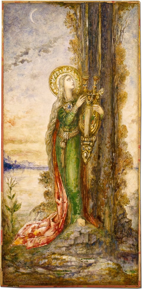 Saint Cecilia by Gustave Moreau