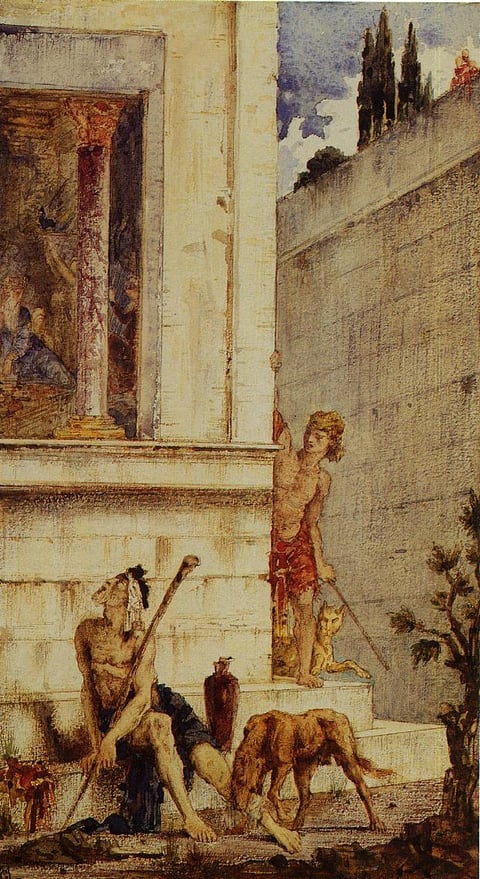 The Wicked Rich Man (Dives and Lazarus) by Gustave Moreau