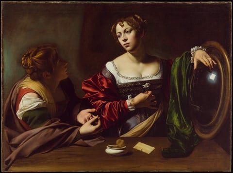 Martha and Mary Magdalene by Caravaggio
