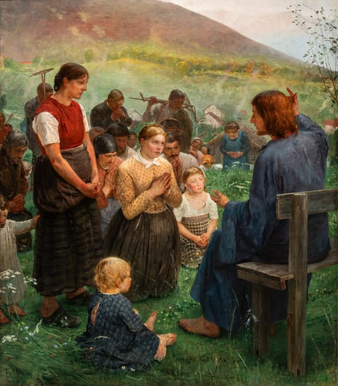 The Sermon on the Mount by Fritz von Uhde