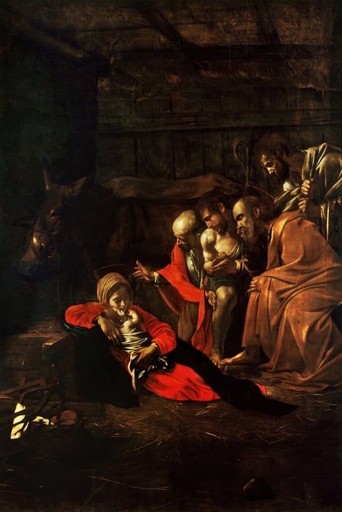 The Adoration of the Shepherds by Caravaggio