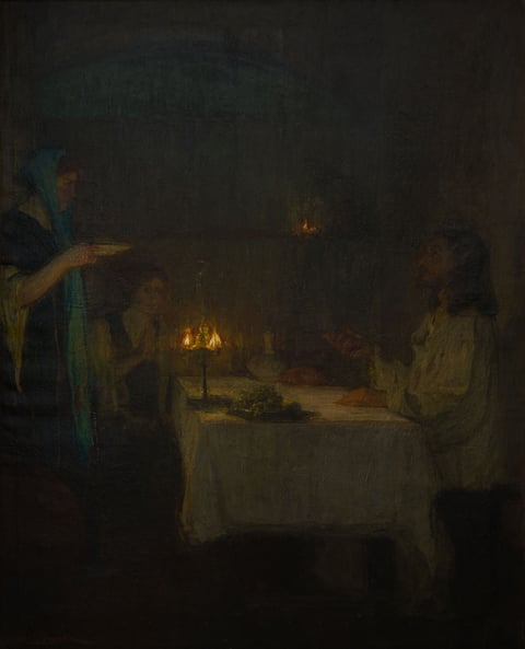 Christ at the Home of Mary and Martha by Henry Ossawa Tanner