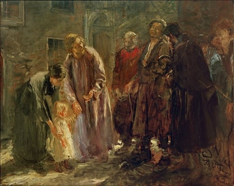 And Jesus Called a Little Child to Him by Fritz von Uhde