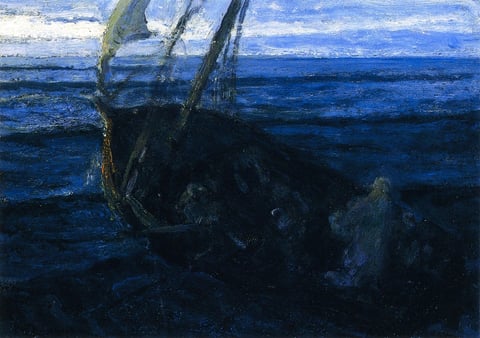 Christ and His Disciples on the Sea of Galilee by Henry Ossawa Tanner