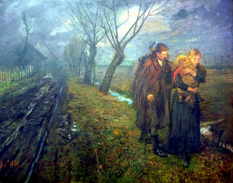 The Flight into Egypt by Fritz von Uhde