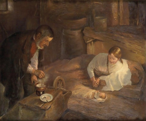 The Holy Night by Fritz von Uhde