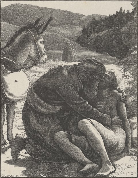 The Good Samaritan by John Everett Millais
