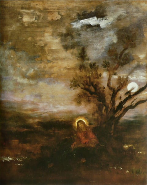 Christ in the Garden of Olives by Gustave Moreau