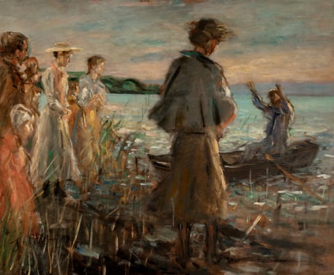 Fritz von Uhde, Christ Preaching at the Sea (c. 1895–1896)